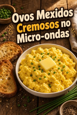 Ovos Mexidos Cremosos no Micro-ondas — Café da Manhã Rápido