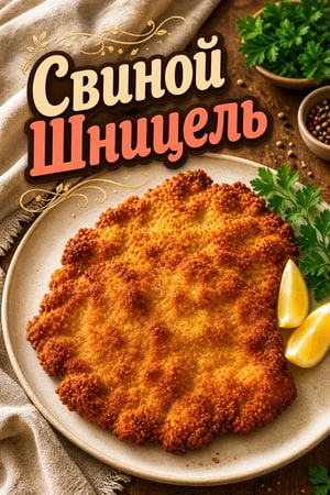 Классический свиной шницель по-немецки (Schweineschnitzel)