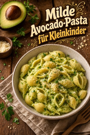 Schnelle milde Avocado-Pasta für Kleinkinder, cremig