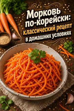 Морковь по-корейски: классический рецепт в домашних условиях