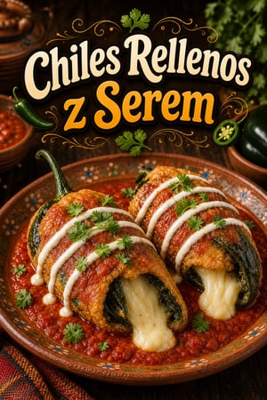 Autentyczne Chiles Rellenos z ciągnącym się serem