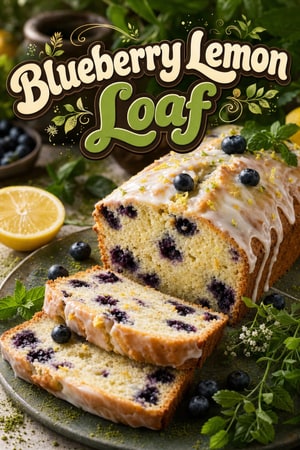 Classic Homemade Blueberry Lemon Loaf with Sweet Glaze