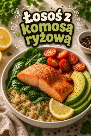 Łosoś z komosą ryżową i szpinakiem – odżywczy bowl