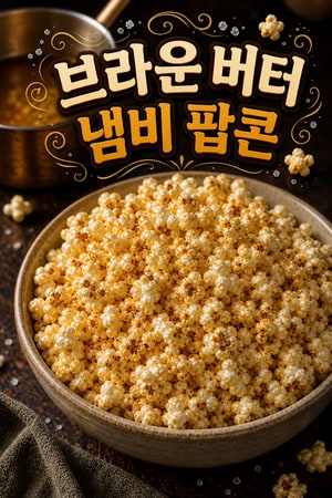 브라운 버터의 풍미가 가득한 완벽한 홈메이드 냄비 팝콘