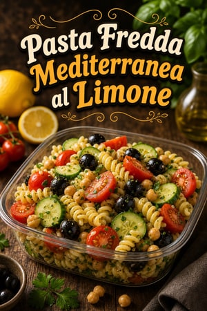 Pasta Fredda Mediterranea con Vinaigrette al Limone