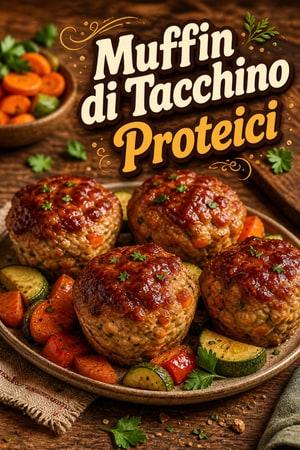 Muffin di Polpettone di Tacchino Proteici per Bambini