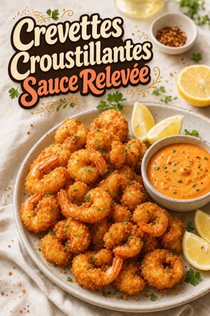 Crevettes Pop-corn Croustillantes et Sauce Relevée