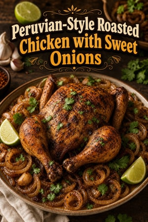 Peruvian-Style Roasted Chicken with Sweet Onions
