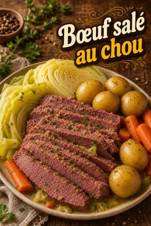 Corned-beef au chou et pommes de terre à la mijoteuse