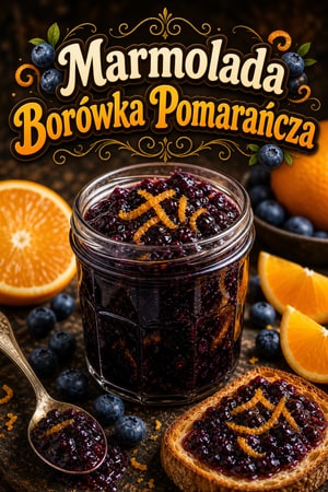 Borówkowo-pomarańczowa marmolada z cytrusową nutą