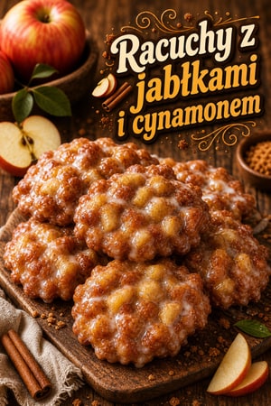 Domowe pączki z jabłkami i cynamonem w lukrze