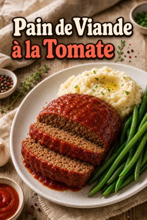 Pain de Viande Classique à la Sauce Tomate