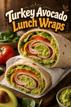 Protein-Packed Turkey Avocado Wraps for School Lunch