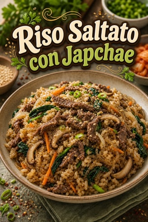 Riso Saltato con Japchae: La Sfiziosa Fusione Coreana