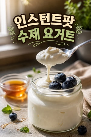인스턴트팟으로 만드는 꾸덕하고 부드러운 수제 요거트 레시피