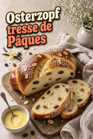Osterzopf : tresse de Pâques allemande moelleuse et parfumée
