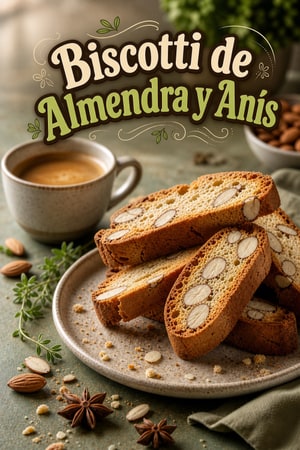 Biscotti de Almendra Italiano Clásico con Anís