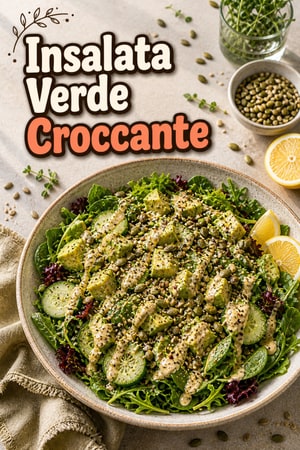 Insalata Verde Croccante ai Super Semi e Tahina