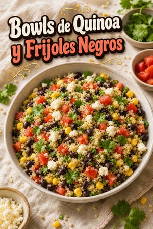 Bowls Energéticos de Quinoa y Frijoles Negros para el Colegio