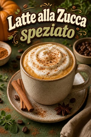Latte alla Zucca speziato fatto in casa con vaniglia