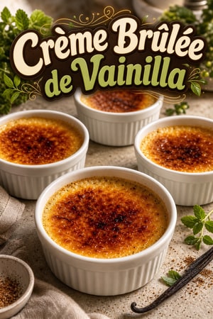 Creme Brûlée Fácil de Vainilla con 3 Ingredientes