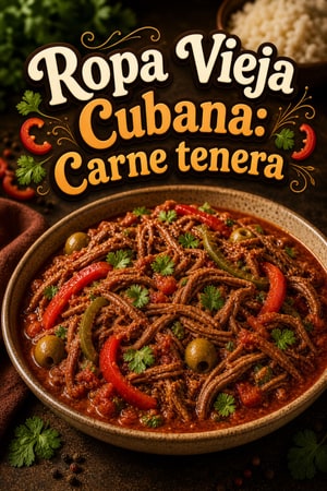 Ropa Vieja Cubana: Carne tenera in salsa di pomodoro