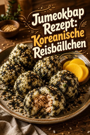 Jumeokbap Rezept: Koreanische Reisbällchen mit Thunfisch