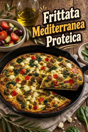 Frittata Mediterranea Proteica con Salsiccia di Tacchino