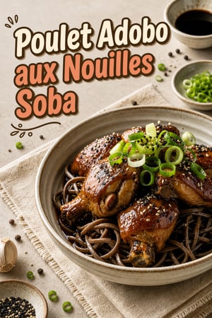 Poulet Adobo aux Nouilles Soba