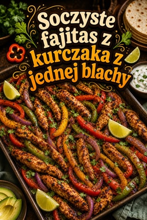 Soczyste fajitas z kurczaka z jednej blachy – rodzinny obiad