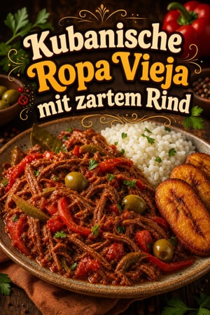 Klassische kubanische Ropa Vieja – zartes Rind in Tomate