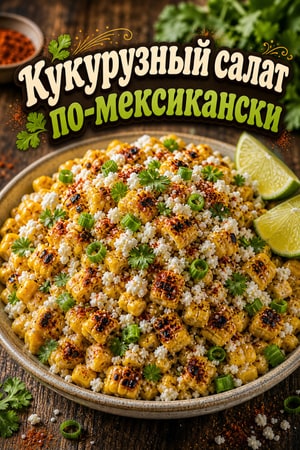 Кремовый мексиканский салат из кукурузы (Эскитес) — Котиха