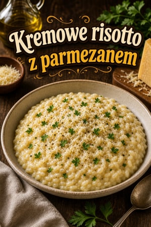 Kremowe risotto z parmezanem i czosnkiem z Instant Pot