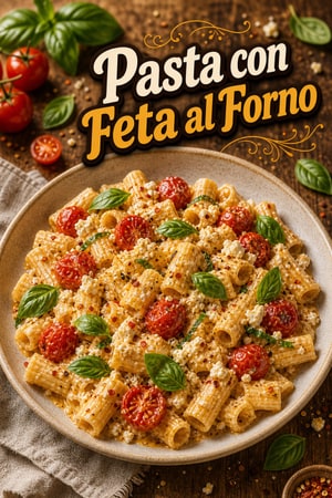 Pasta con Feta al Forno e Pomodorini: La Ricetta Virale