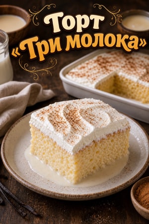 Молочный торт tres leches