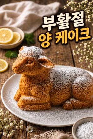 전통 독일 오스터람: 부활절을 위한 레몬 바닐라 파운드케이크 레시피