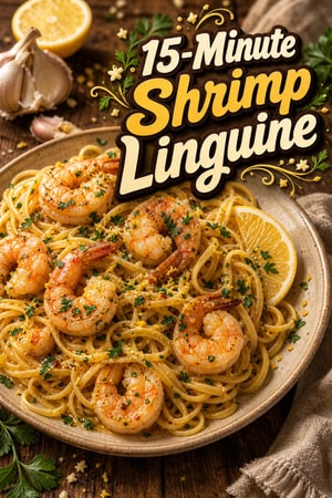 15-Minute Lemon Garlic Butter Shrimp Scampi