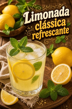 Receita de limonada clássica refrescante para dias quentes