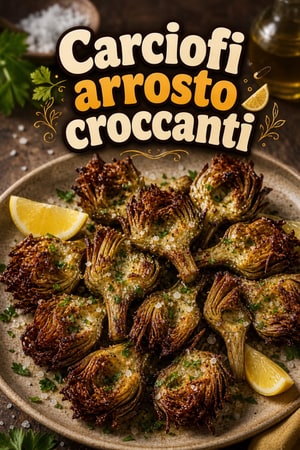 Carciofi croccanti arrostiti