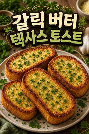 버터 풍미 가득한 수제 갈릭 텍사스 토스트 레시피
