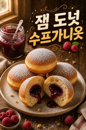 클래식 유대식 젤리 도넛 수프가니옷 — 폭신하고 부드러운 라즈베리 잼 도넛 레시피 집에서 만드는 완벽한 방법