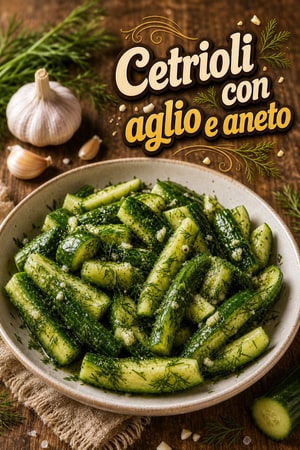 Cetrioli Salati con Aglio e Aneto: Ricetta Veloce e Fresca