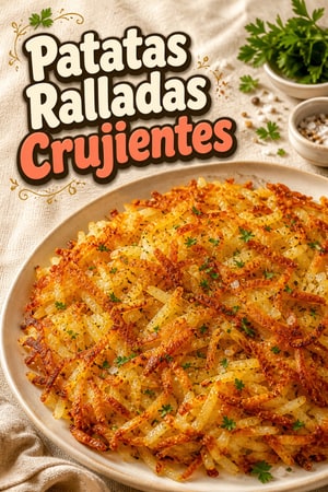 Hash Browns de Patata Rallada Caseros y Muy Crujientes