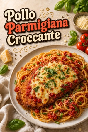 Pollo alla Parmigiana Croccante con Salsa Marinara