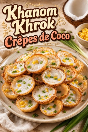 Crêpes Thaïlandaises au Lait de Coco (Khanom Khrok)
