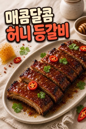 압력솥으로 만드는 매콤 달콤 '핫 허니' 등갈비 폭립 레시피