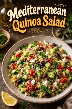 Mediterranean Quinoa Salad with Feta and Herbs