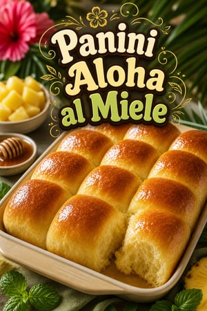 Panini Aloha Dolci e Soffici con Glassa al Miele e Burro