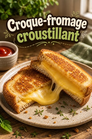 Croque-fromage ultra croustillant à la friteuse à air