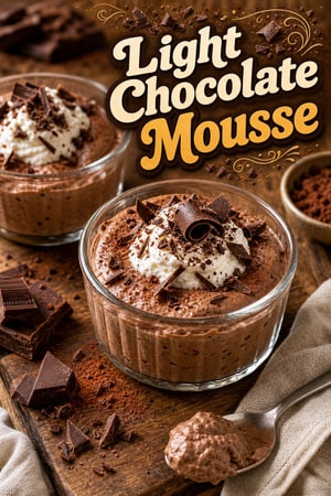Classic Light Chocolate Mousse - Easy, Airy & Decadent